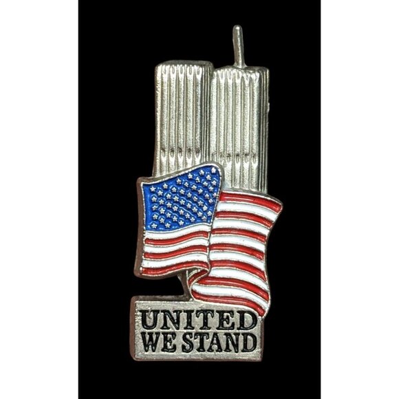 9/11 Twin Towers United We Stand Lapel Pin - Picture 1 of 4